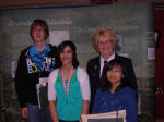 Veteran's Award 2010 Red River Regional Heritage Fair  - Kyle Martineau, Parisa Malihipour, Carol Hadley (presenter), Nicole Nieves