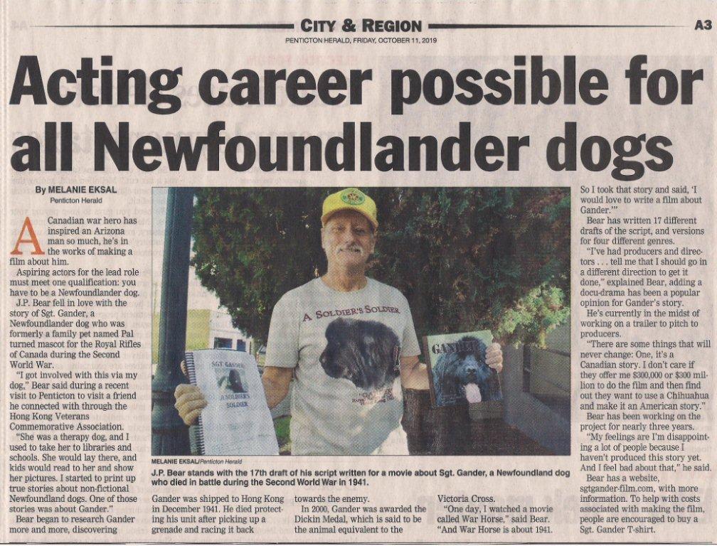 Article in Penticton Herald