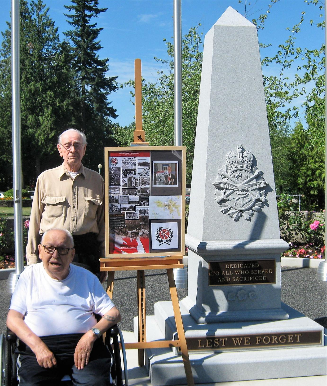 Henry Garneau (standing) and Cliff Barry