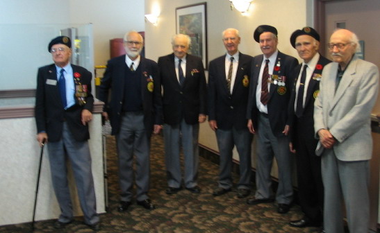 Aubrey Flegg, Jan Solecki, Dick Maze, Gerry Gerrard, John Lowe, Frank Brown, Will Allister (Murray Doull photo)