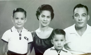 Maria, Edo and children - arrival in Canada 1957