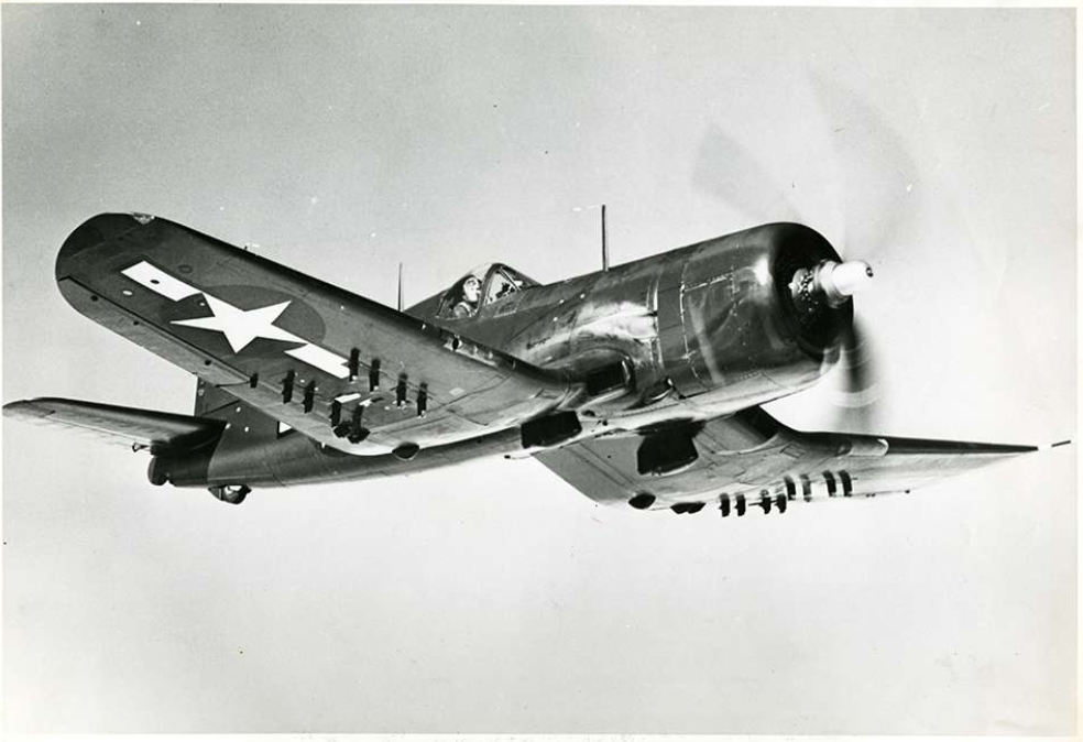 Corsair Aircraft from USS John Hancock, c 17 August 1945