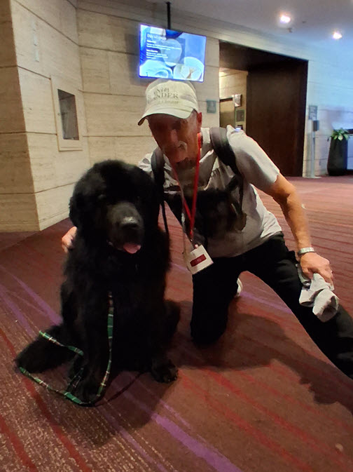 Margaree and J.P. Bear. Click for larger view. Image of Margaree and J.P. Bear