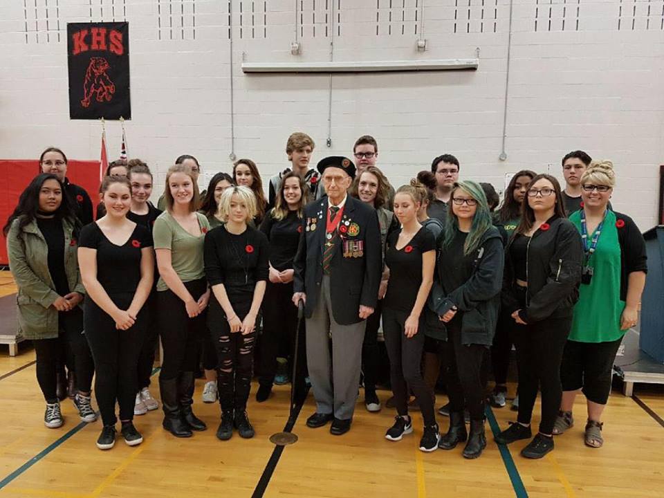 Fred Cooper and the students of Keswick High School