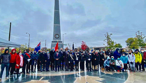 Vision Youth Group at Markham Cenotaph