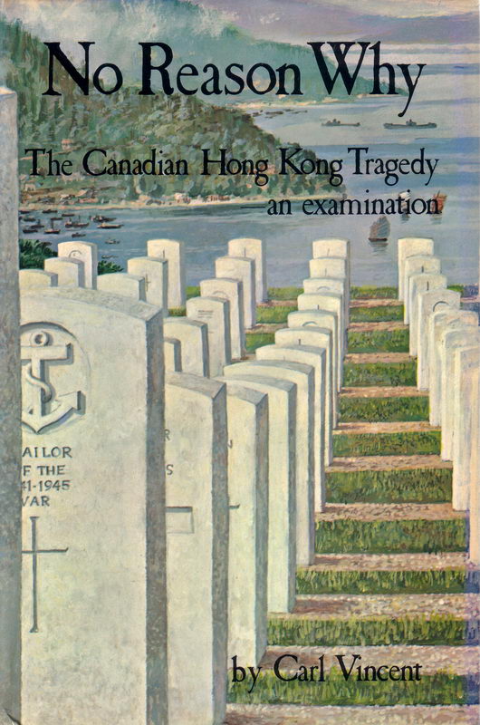 Image of book cover showing the gravestones at Sai Wan cemetery where most of the Canadian soldiers who died in the battle or the prison camps are buried.